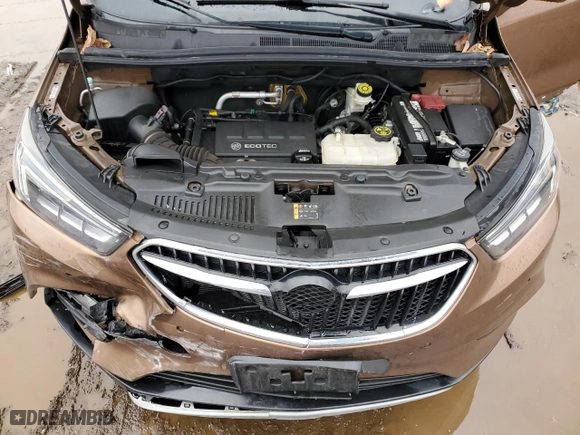 2017 Buick Encore Premium with VIN KL4CJDSB0HB121878, listed as a Copart auction lot 46696375 with 0 mi miles and Salvage Title. Bid and sale history available at carsss.com. Image 12.