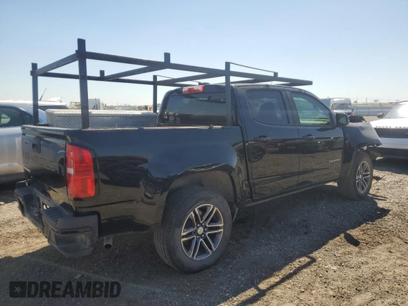 2021 Chevrolet Colorado 2WD Work Truck with VIN 1GCGSBEA7M1137765, listed as a Copart auction lot 48477175 with 123,812 mi miles and Clean Title. Bid and sale history available at carsss.com. Image 3.