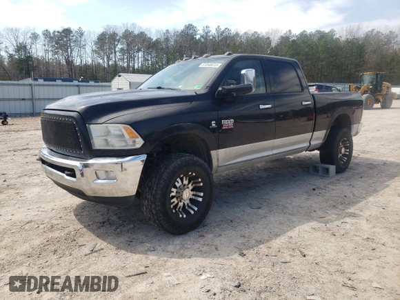 2012 Ram 2500 Laramie with VIN 3C6UD5FL4CG182751, listed as a Copart auction lot 51046615 with 0 mi miles and Salvage Title. Bid and sale history available at carsss.com. Image 1.