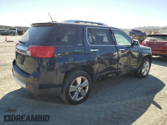 2015 GMC Terrain SLT with VIN 2GKALTEK7F6180010, listed as a Copart auction lot 46505215 with 160,767 mi miles and Salvage title. Bid and sale history available at DreamBid. Image 3.