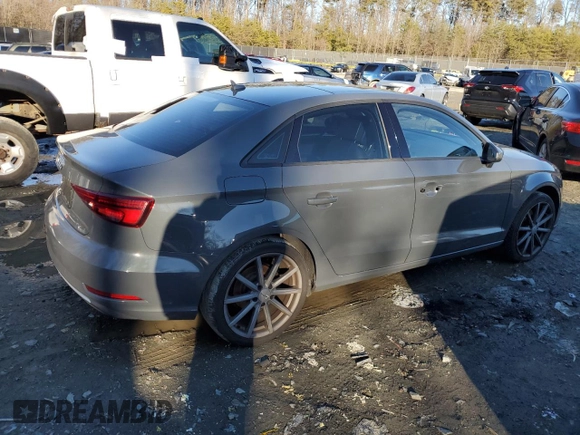 2017 Audi A3 Sedan Premium with VIN WAUAUGFF1H1060885, listed as a Copart auction lot 45516145 with 64,494 mi miles and Salvage Title. Bid and sale history available at carsss.com. Image 3.