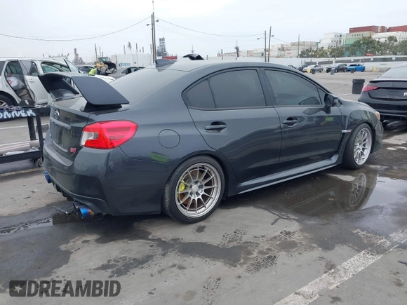 2019 Subaru WRX STI with VIN JF1VA2R68K9805464, listed as a IAAI auction lot 41724272 with 81,843 mi miles. Bid and sale history available at carsss.com. Image 4.