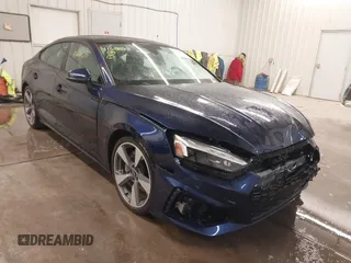 2021 Audi A5 Sportback S line Premium Plus with VIN WAUFACF59MA062909, listed as a IAAI auction lot 41601677 with 11,475 mi miles. Bid and sale history available at carsss.com. Image 1.