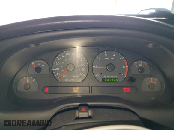 2003 Ford Mustang Deluxe with VIN 1FAFP44403F451821, listed as a Copart auction lot 52860955 with 133,780 mi miles and Clean Title. Bid and sale history available at carsss.com. Image 9.