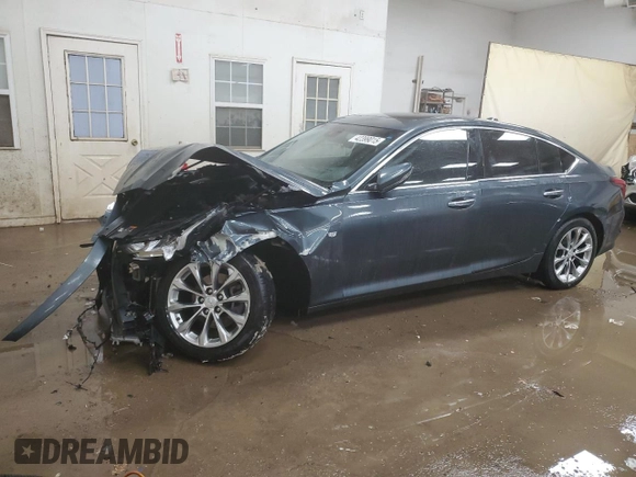 2021 Cadillac CT5 Premium Luxury with VIN 1G6DT5RW8M0107836, listed as a Copart auction lot 42399015 with 37,858 mi miles and Non repairable. Bid and sale history available at DreamBid. Image 1.