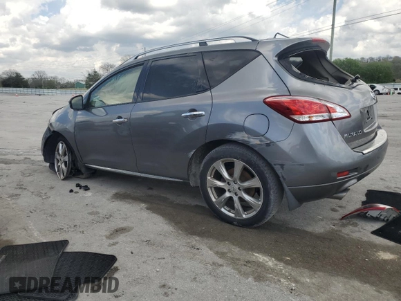 2014 Nissan Murano SV with VIN JN8AZ1MU9EW404355, listed as a Copart auction lot 51905065 with Not Provided miles and Salvage Title. Bid and sale history available at DreamBid. Image 2.