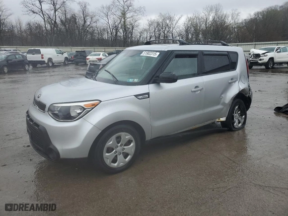 2015 Kia Soul with VIN KNDJN2A25F7756781, listed as a Copart auction lot 51902315 with 109,437 mi miles and Salvage Title. Bid and sale history available at carsss.com. Image 1.