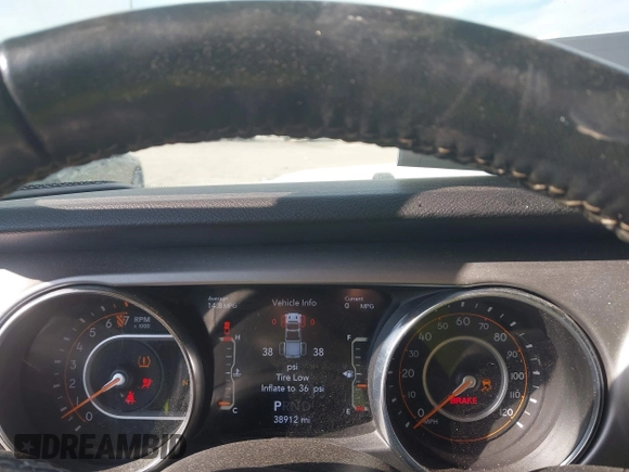 2021 Jeep Gladiator Willys с VIN 1C6HJTAG0ML523351, выставлен на аукционе IAAI как лот 42653040 с пробегом 38 912 миль миль и . История ставок и продаж доступна на DreamBid. Изображение 7.