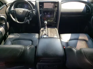 2020 Infiniti QX80 LUXE with VIN JN8AZ2NE7L9255159, listed as a Copart auction lot 61895724 with 113,974 mi miles and Salvage Title. Bid and sale history available at carsss.com. Image 8.