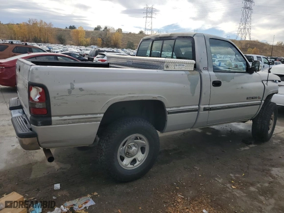1995 Dodge Ram 1500 with VIN 1B7HF16Z2SS280640, listed as a Copart auction lot 78192444 with 164,916 mi miles and Salvage Title. Bid and sale history available at carsss.com. Image 3.