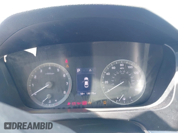 2016 Hyundai Sonata SE with VIN 5NPE24AF8GH413095, listed as a IAAI auction lot 41695202 with 136,175 mi miles and . Bid and sale history available at DreamBid. Image 7.