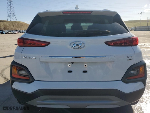 2021 Hyundai Kona Limited with VIN KM8K3CA51MU630521, listed as a Copart auction lot 52377735 with 28,024 mi miles and Salvage Title. Bid and sale history available at carsss.com. Image 6.