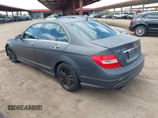 2014 Mercedes-Benz C 250 Sport with VIN WDDGF4HB8EG238824, listed as a IAAI auction lot 42001403 with 163,458 mi miles and . Bid and sale history available at carsss.com. Image 3.