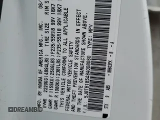 2009 Acura RDX Technology z VIN 5J8TB18549A008060, wystawiony jako Copart lot #50881085 z przebiegiem 101 968 mil mil oraz Szkoda całkowita • Salvage title. Historia ofert i sprzedaży dostępna na DreamBid. Obrazek 15.