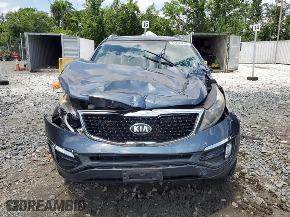 2014 Kia Sportage EX with VIN KNDPCCAC2E7629547, listed as a Copart auction lot 61255755 with 86,324 mi miles and Salvage title. Bid and sale history available at DreamBid. Image 5.