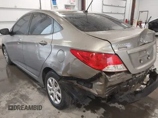 2013 Hyundai Accent GLS with VIN KMHCT4AE2DU486097, listed as a IAAI auction lot 41972806 with 295,949 mi miles. Bid and sale history available at carsss.com. Image 3.