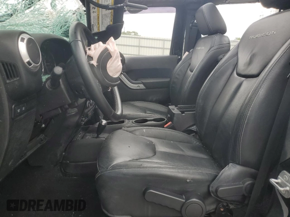2015 Jeep Wrangler Rubicon with VIN 1C4HJWCG0FL755717, listed as a Copart auction lot 61375435 with 153,207 mi miles and Salvage title. Bid and sale history available at DreamBid. Image 7.