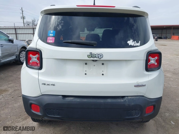 2017 Jeep Renegade Altitude with VIN ZACCJBBB2HPE57919, listed as a IAAI auction lot 41803327 with 142,912 mi miles. Bid and sale history available at carsss.com. Image 16.