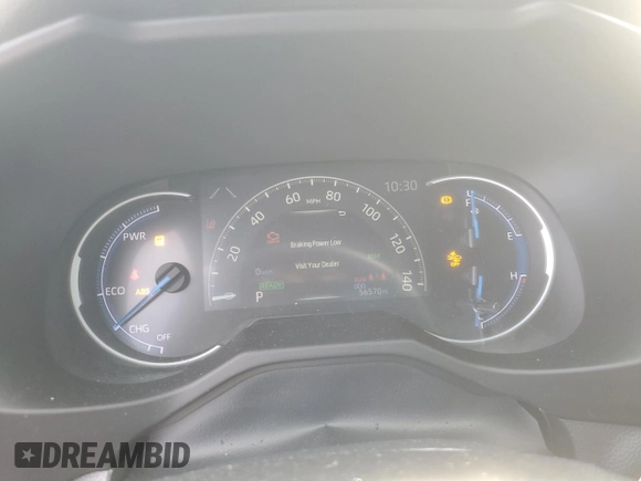 2021 Toyota RAV4 Hybrid XSE with VIN 4T3E6RFV1MU057403, listed as a Copart auction lot 47809415 with 56,570 mi miles and Salvage Title. Bid and sale history available at carsss.com. Image 9.