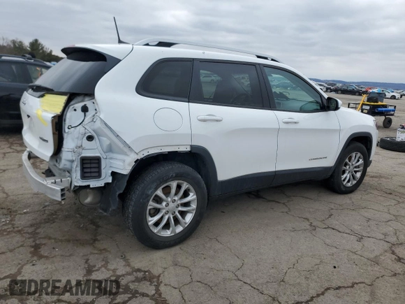 2020 Jeep Cherokee Latitude with VIN 1C4PJMCB7LD651493, listed as a Copart auction lot 45243695 with 80,297 mi miles and Salvage title. Bid and sale history available at DreamBid. Image 3.