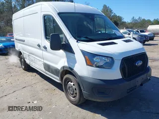 2023 Ford Transit Cargo with VIN 1FTBR1C88PKA07752, listed as a IAAI auction lot 41590510 with 71,062 mi miles and . Bid and sale history available at DreamBid. Image 1.
