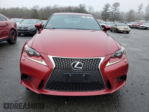 2015 Lexus IS 250 with VIN JTHCF1D29F5028435, listed as a Copart auction lot 46881145 with 74,085 mi miles and Salvage Title. Bid and sale history available at DreamBid. Image 5.