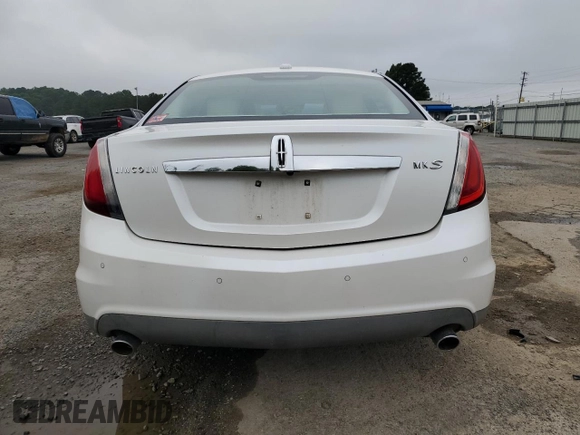 2010 Lincoln MKS with VIN 1LNHL9DR5AG615350, listed as a Copart auction lot 53048495 with 217,863 mi miles and Salvage Title. Bid and sale history available at DreamBid. Image 6.