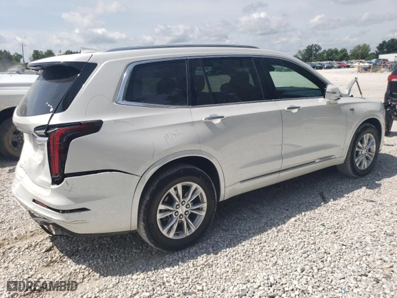 2022 Cadillac XT6 Luxury with VIN 1GYKPAR41NZ163141, listed as a Copart auction lot 59064293 with 10,128 mi miles. Bid and sale history available at carsss.com. Image 3.