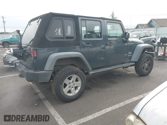 2008 Jeep Wrangler Unlimited X with VIN 1J4GB39138L518050, listed as a IAAI auction lot 41609541 with 226,752 mi miles and . Bid and sale history available at DreamBid. Image 4.