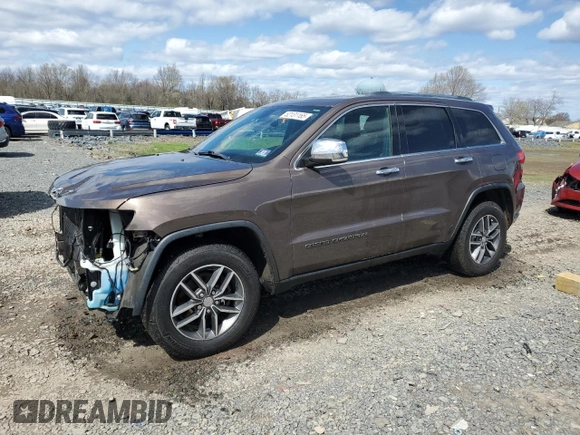 2017 Jeep Grand Cherokee Limited with VIN 1C4RJFBG2HC739169, listed as a Copart auction lot 52131165 with 86,015 mi miles and Salvage Title. Bid and sale history available at carsss.com. Image 1.