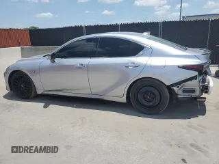 2023 Lexus IS 350 F Sport with VIN JTHGZ1B22P5069924, listed as a Copart auction lot 57846165 with 19,862 mi miles and Salvage title. Bid and sale history available at DreamBid. Image 2.
