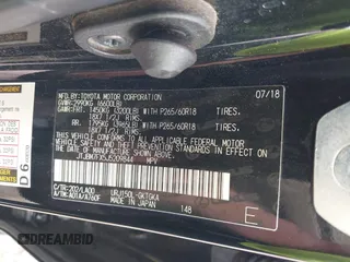 2018 Lexus GX 460 z VIN JTJBM7FX5J5209844, wystawiony jako IAAI lot #42186588 z przebiegiem 94 961 mil mil oraz . Historia ofert i sprzedaży dostępna na DreamBid. Obrazek 9.
