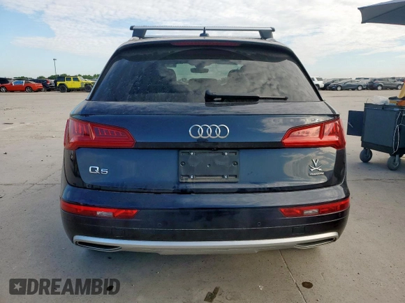 2020 Audi Q5 Premium Plus with VIN WA1BNAFY8L2018701, listed as a Copart auction lot 62367925 with Not provided miles and Salvage title. Bid and sale history available at DreamBid. Image 6.