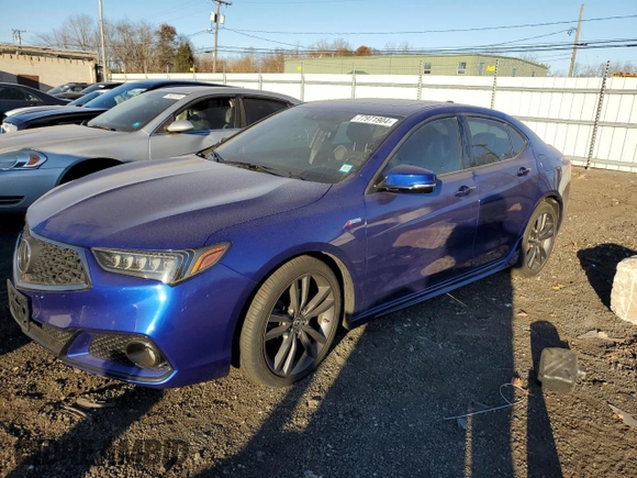 2018 Acura TLX w/A-SPEC Pkg with VIN 19UUB3F61JA003396, listed as a Copart auction lot 77971904 with 63,348 mi miles and Salvage Title. Bid and sale history available at carsss.com. Image 1.
