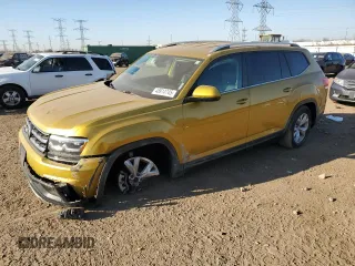 2018 Volkswagen Atlas SE z VIN 1V2DR2CA4JC529022, wystawiony jako Copart lot #48914745 z przebiegiem 88 887 mil mil oraz Szkoda całkowita • Salvage title. Historia ofert i sprzedaży dostępna na DreamBid. Obrazek 1.