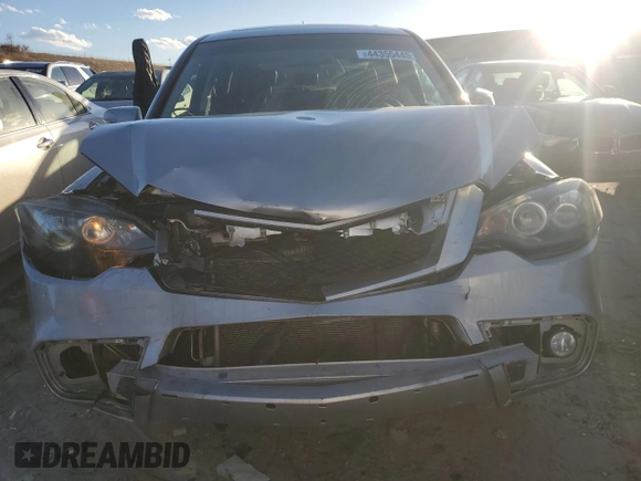 2011 Acura RDX with VIN 5J8TB1H2XBA000153, listed as a Copart auction lot 44355445 with 0 mi miles and Salvage Title. Bid and sale history available at carsss.com. Image 5.