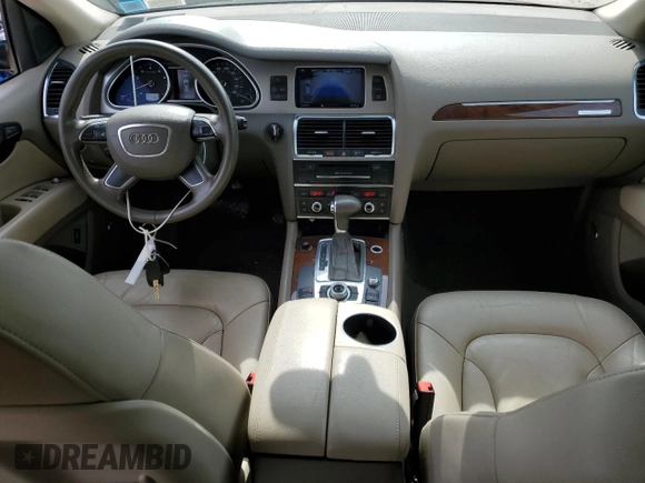 2013 Audi Q7 Premium Plus with VIN WA1LGAFE9DD008916, listed as a Copart auction lot 58062715 with 75,070 mi miles and Salvage title. Bid and sale history available at DreamBid. Image 8.