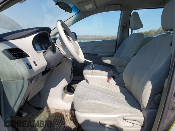 2013 Toyota Sienna L with VIN 5TDZK3DC5DS389664, listed as a Copart auction lot 46168265 with 79,962 mi miles and Salvage Title. Bid and sale history available at carsss.com. Image 7.