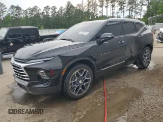 2024 Chevrolet Blazer Premier z VIN 3GNKBFRS3RS160493, wystawiony jako Copart lot #53857315 z przebiegiem 12 722 mil mil oraz Szkoda całkowita • Salvage title. Historia ofert i sprzedaży dostępna na DreamBid. Obrazek 1.