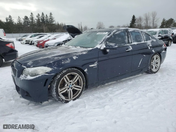 2012 BMW 5 Series 535i xDrive with VIN WBAFU7C5XCDU61134, listed as a Copart auction lot 43600675 with 103,347 mi miles and Salvage Title. Bid and sale history available at carsss.com. Image 1.
