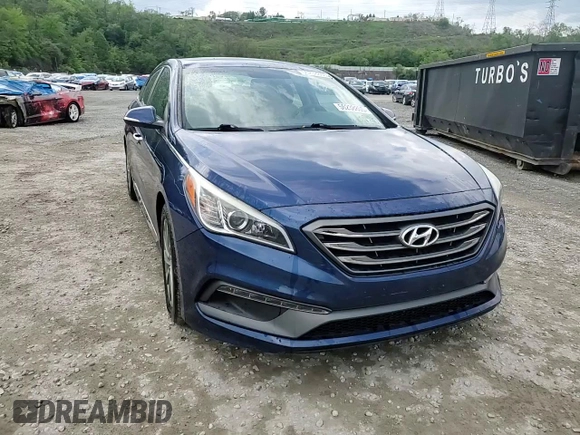2015 Hyundai Sonata Sport with VIN 5NPE34AF3FH140837, listed as a Copart auction lot 56238805 with 83,546 mi miles and Salvage title. Bid and sale history available at DreamBid. Image 13.