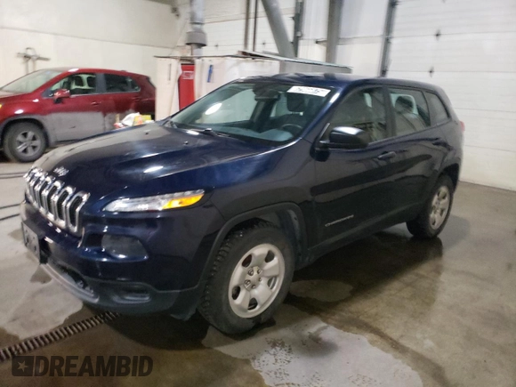2015 Jeep Cherokee Sport with VIN 1C4PJMAB1FW501617, listed as a Copart auction lot 62966875 with 96,051 mi miles and Clean title. Bid and sale history available at DreamBid. Image 1.