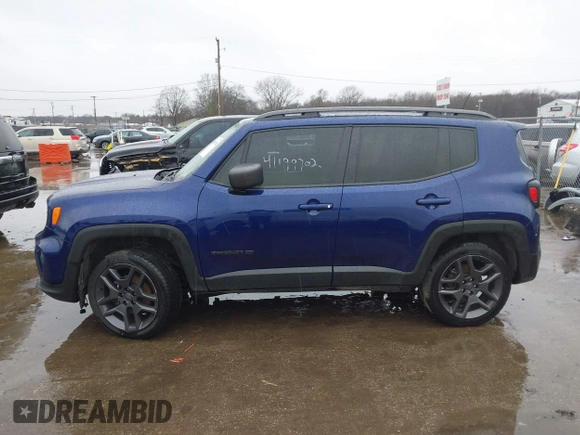 2021 Jeep Renegade Latitude with VIN ZACNJDBB4MPM54242, listed as a IAAI auction lot 41199702 with 72,415 mi miles and . Bid and sale history available at DreamBid. Image 15.