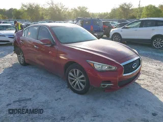 2015 Infiniti Q50 Premium with VIN JN1BV7AR3FM396669, listed as a IAAI auction lot 42007221 with 185,175 mi miles. Bid and sale history available at carsss.com. Image 1.