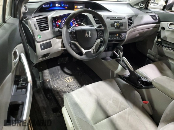 2012 Honda Civic Cpe EX with VIN 2HGFG3B89CH537025, listed as a Copart auction lot 42178925 with 126,488 mi miles and Salvage Title. Bid and sale history available at carsss.com. Image 8.