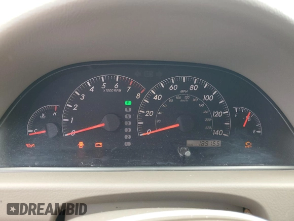 2006 Toyota Camry LE z VIN 4T1BF32K56U621741, wystawiony jako Copart lot #59577595 z przebiegiem 189 155 mil mil oraz Czysty tytuł • Clean title. Historia ofert i sprzedaży dostępna na DreamBid. Obrazek 9.