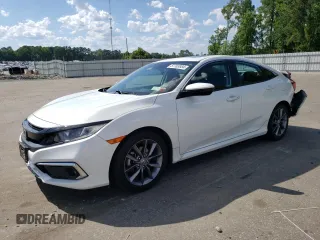 2019 Honda Civic Sedan EX with VIN 19XFC1F39KE210972, listed as a Copart auction lot 57703884 with 76,664 mi miles and Non Repairable. Bid and sale history available at carsss.com. Image 1.