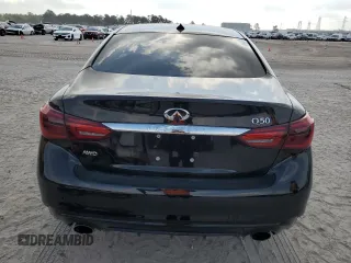 2019 Infiniti Q50 3.0t LUXE with VIN JN1EV7AR8KM551823, listed as a Copart auction lot 53848665 with 34,705 mi miles and Salvage Title. Bid and sale history available at carsss.com. Image 6.