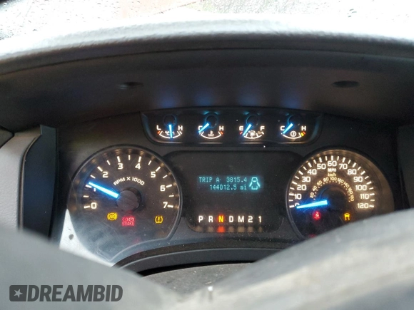 2014 Ford F-150 XL with VIN 1FTFX1CF4EKF31936, listed as a Copart auction lot 46917435 with 144,012 mi miles and Salvage Title. Bid and sale history available at carsss.com. Image 9.