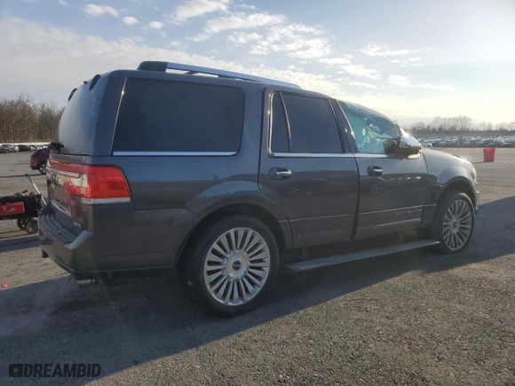 2015 Lincoln Navigator with VIN 5LMJJ2JTXFEJ12346, listed as a Copart auction lot 45914175 with 97,087 mi miles and Salvage Title. Bid and sale history available at carsss.com. Image 3.